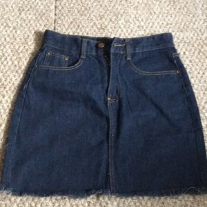 Denim skirt from ROMWE.